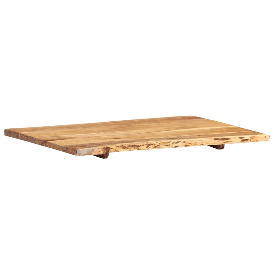 Tafelblad 80X(50-60)X2,5 Cm Massief Acaciahout 80 x 60 x 2.5 cm