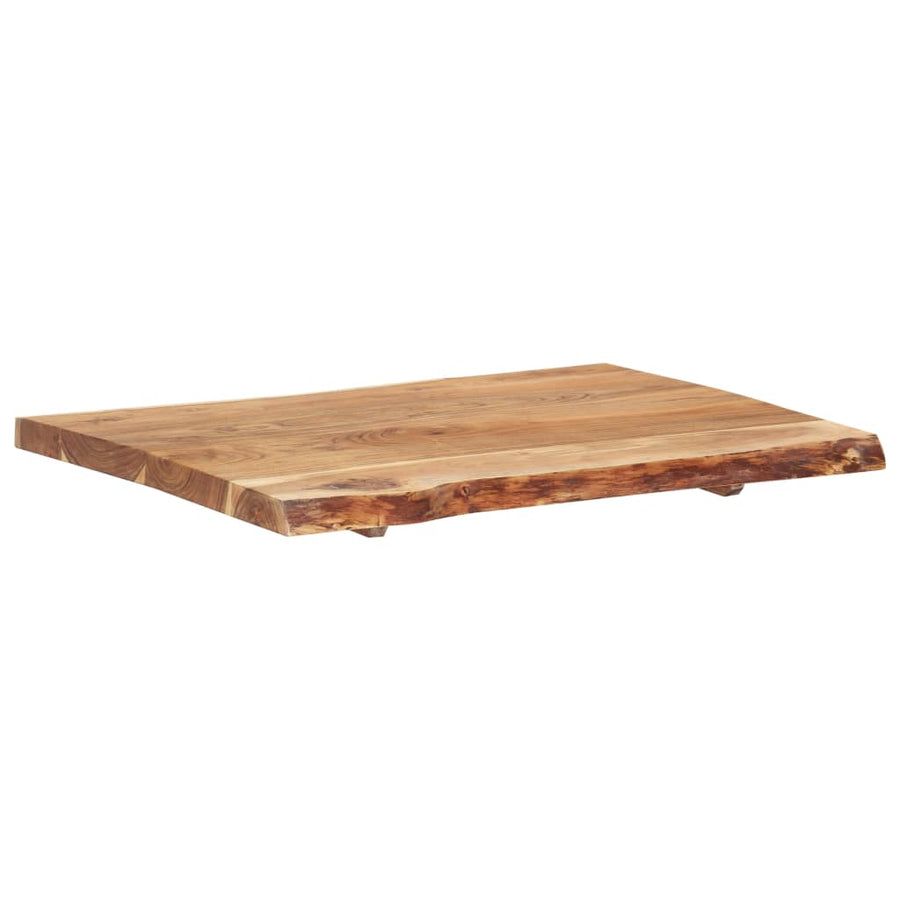 Tafelblad 80X(50-60)X3,8 Cm Massief Acaciahout 80 x 60 x 3.8 cm