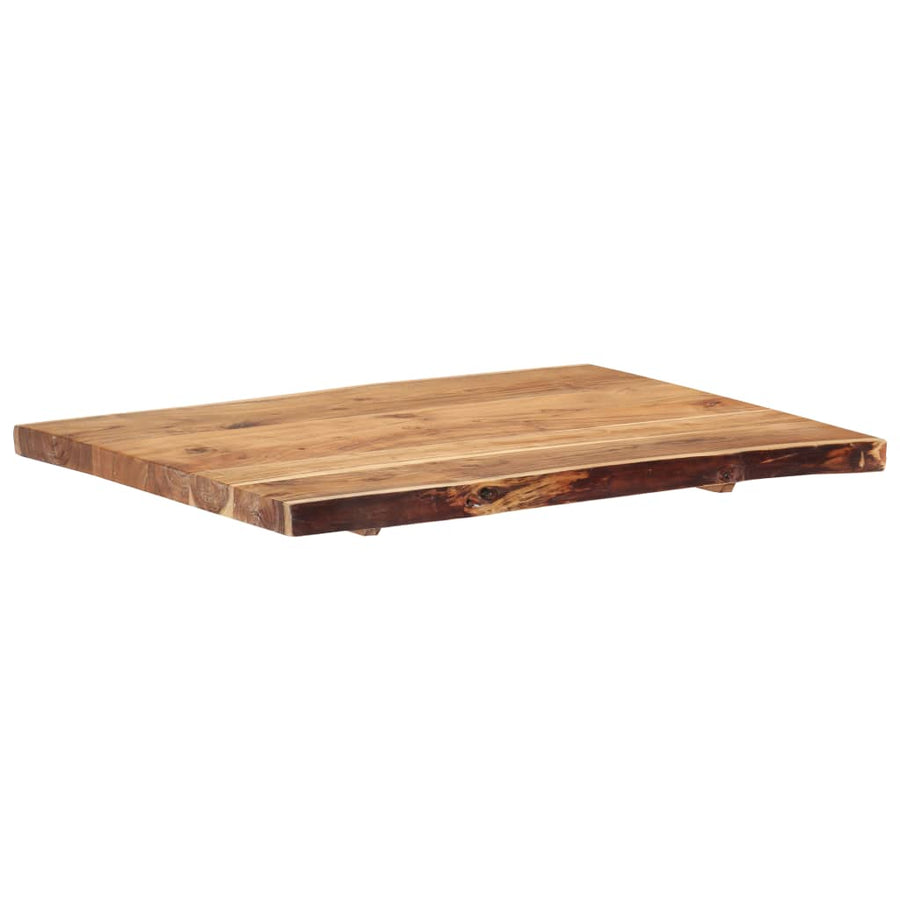 Tafelblad 80X(50-60)X3,8 Cm Massief Acaciahout 80 x 60 x 3.8 cm