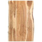 Tabletop 100x(50-60)x3.8 cm solid acacia wood