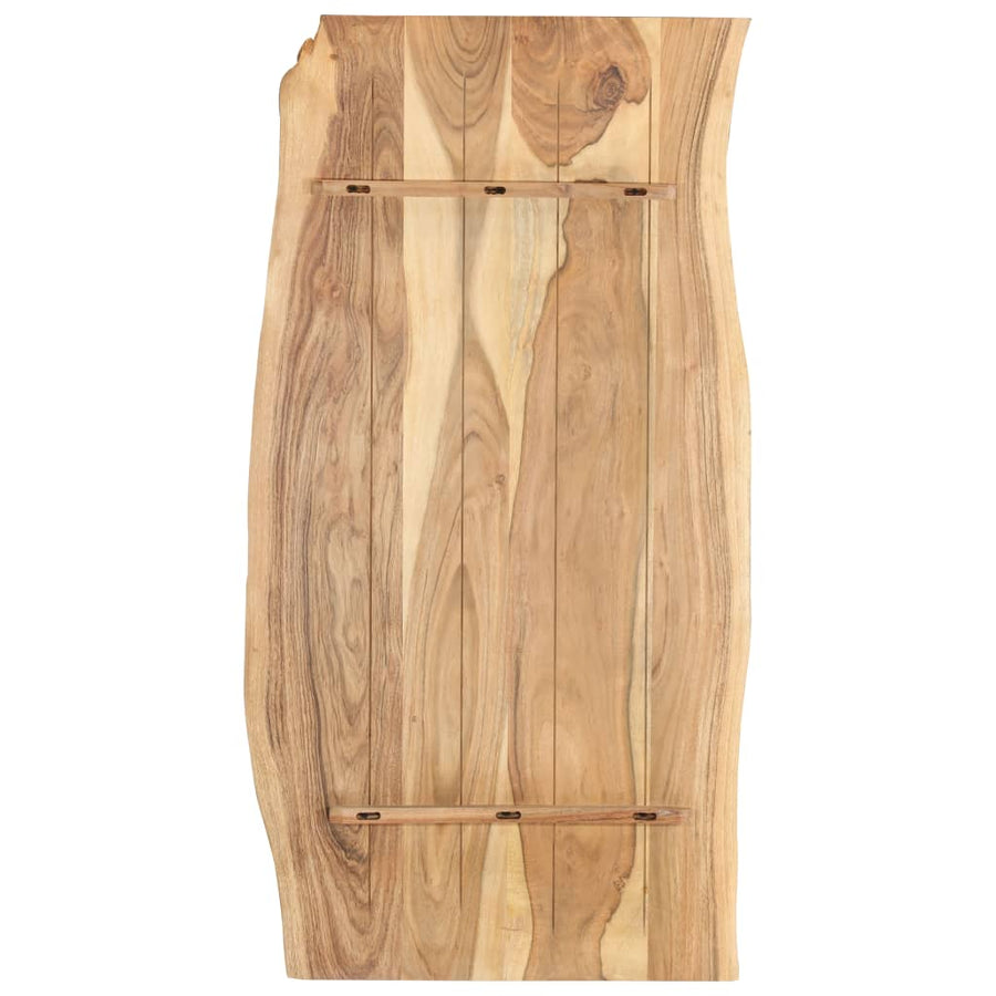 Tafelblad 118X(50-60)X2,5 Cm Massief Acaciahout 118 x 60 x 2.5 cm
