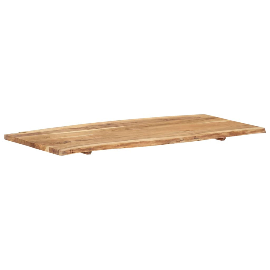 Tafelblad 118X(50-60)X2,5 Cm Massief Acaciahout 118 x 60 x 2.5 cm