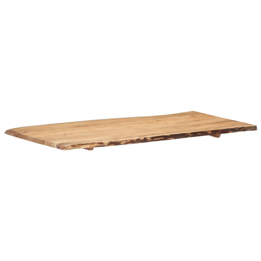 Tafelblad 118X(50-60)X2,5 Cm Massief Acaciahout 118 x 60 x 2.5 cm