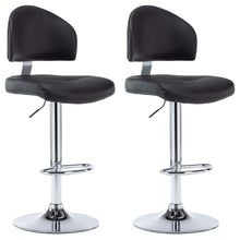 Barstoelen 2 St Kunstleer Zwart