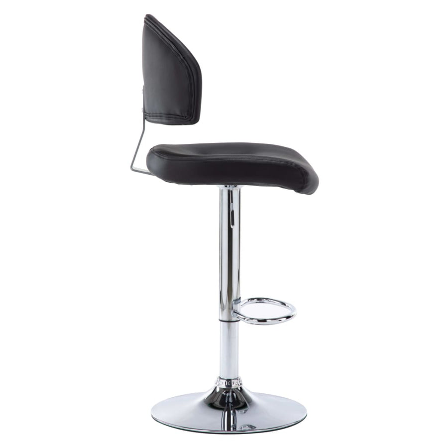 Barstoelen 2 St Kunstleer Zwart