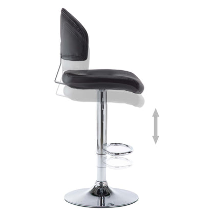 Barstoelen 2 St Kunstleer Zwart