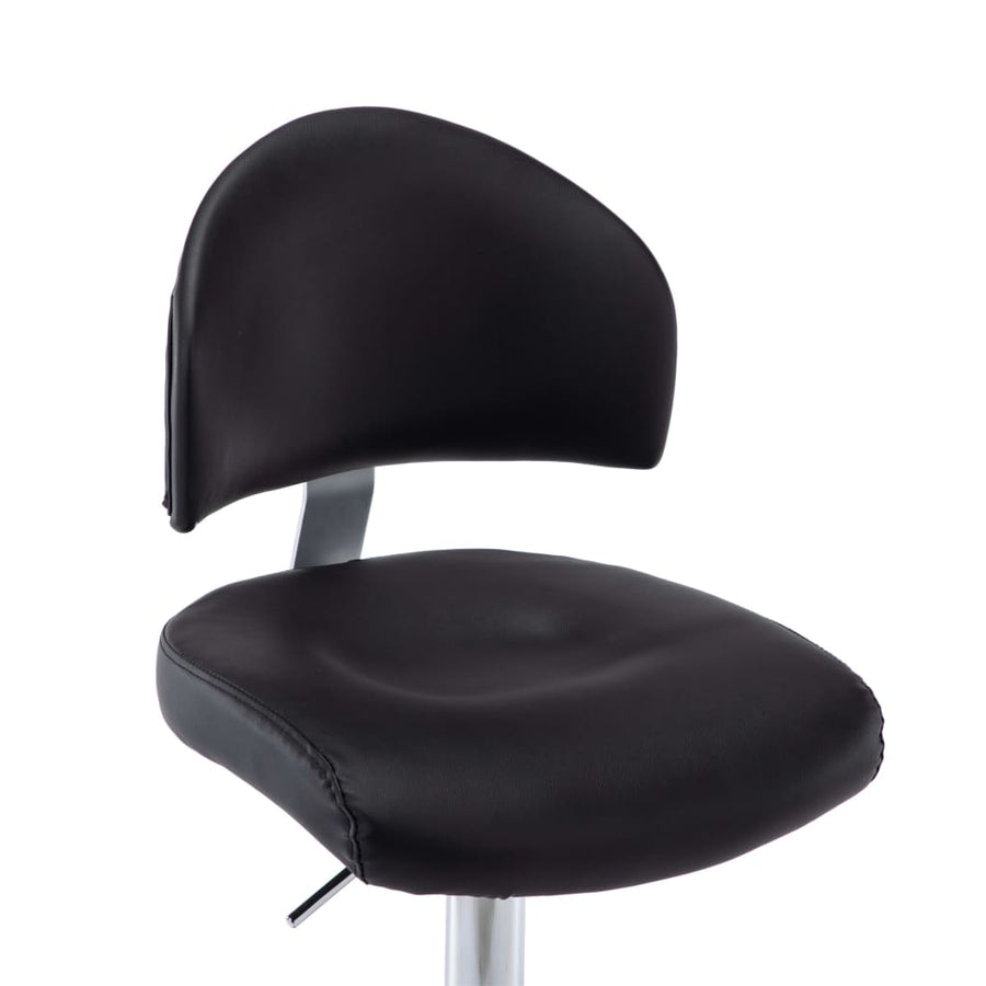 Barstoelen 2 St Kunstleer Zwart