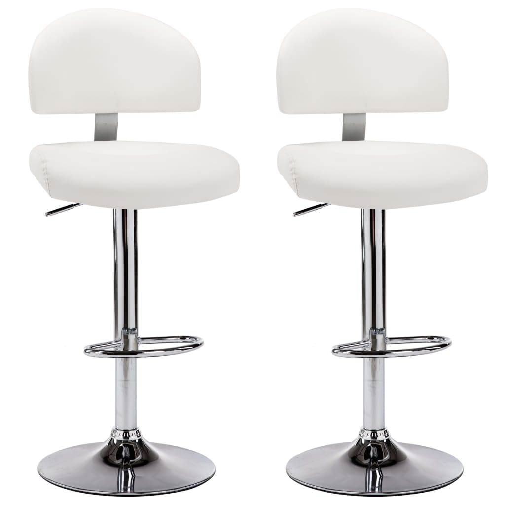 Barstoelen 2 St Kunstleer Wit