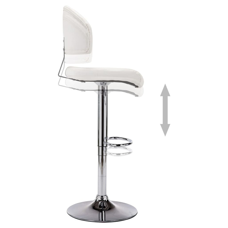 Barstoelen 2 St Kunstleer Wit