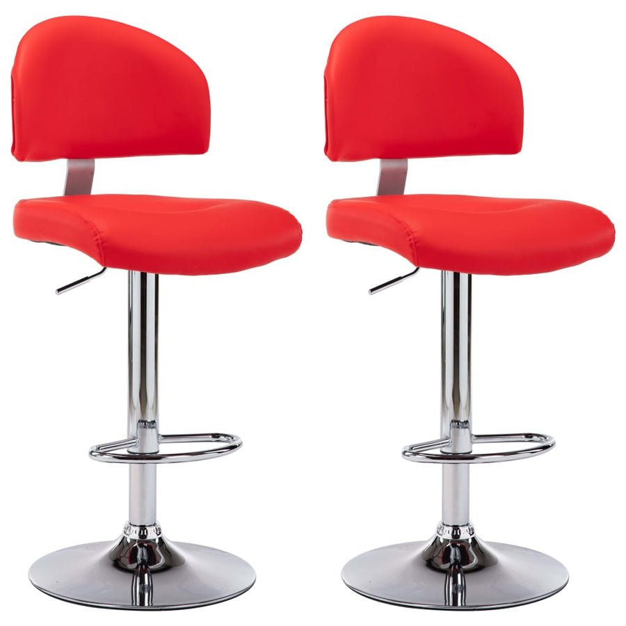 Barstoelen 2 St Kunstleer Rood