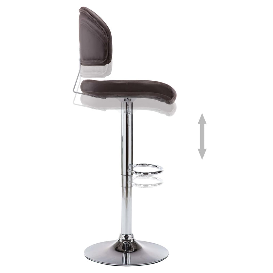 Barstoelen Kunstleer 2 Bruin