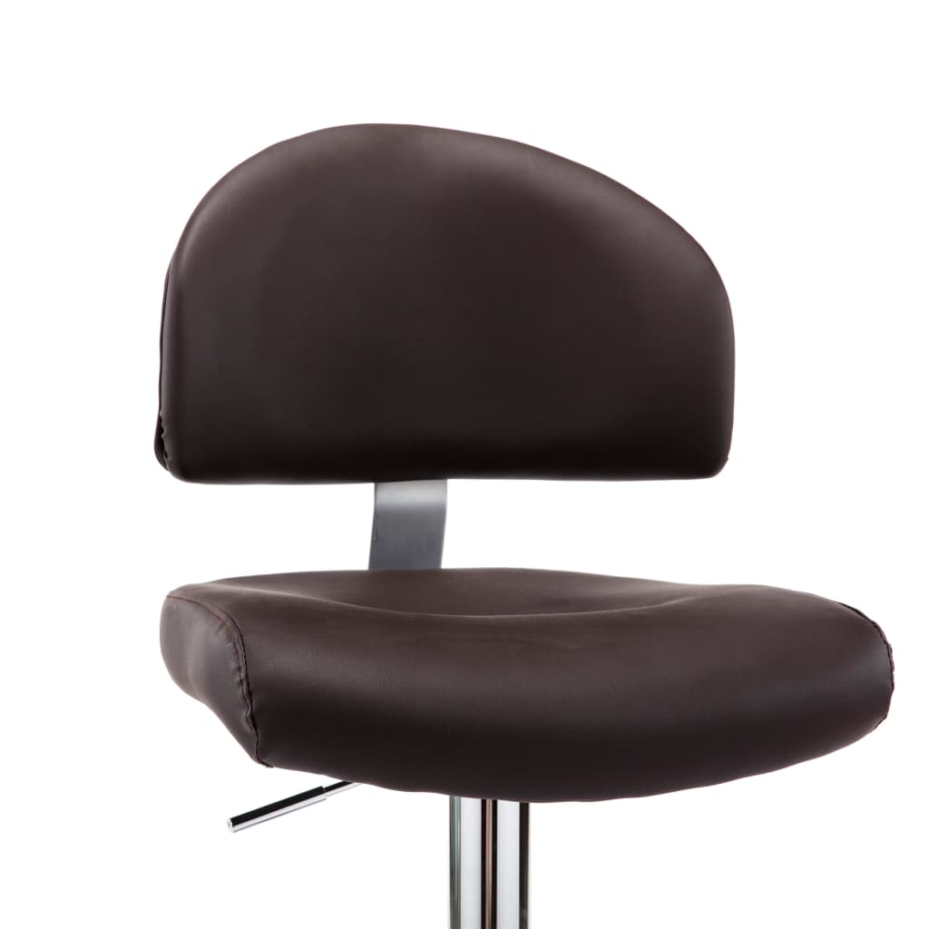 Barstoelen Kunstleer 2 Bruin