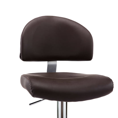 Barstoelen Kunstleer 2 Bruin