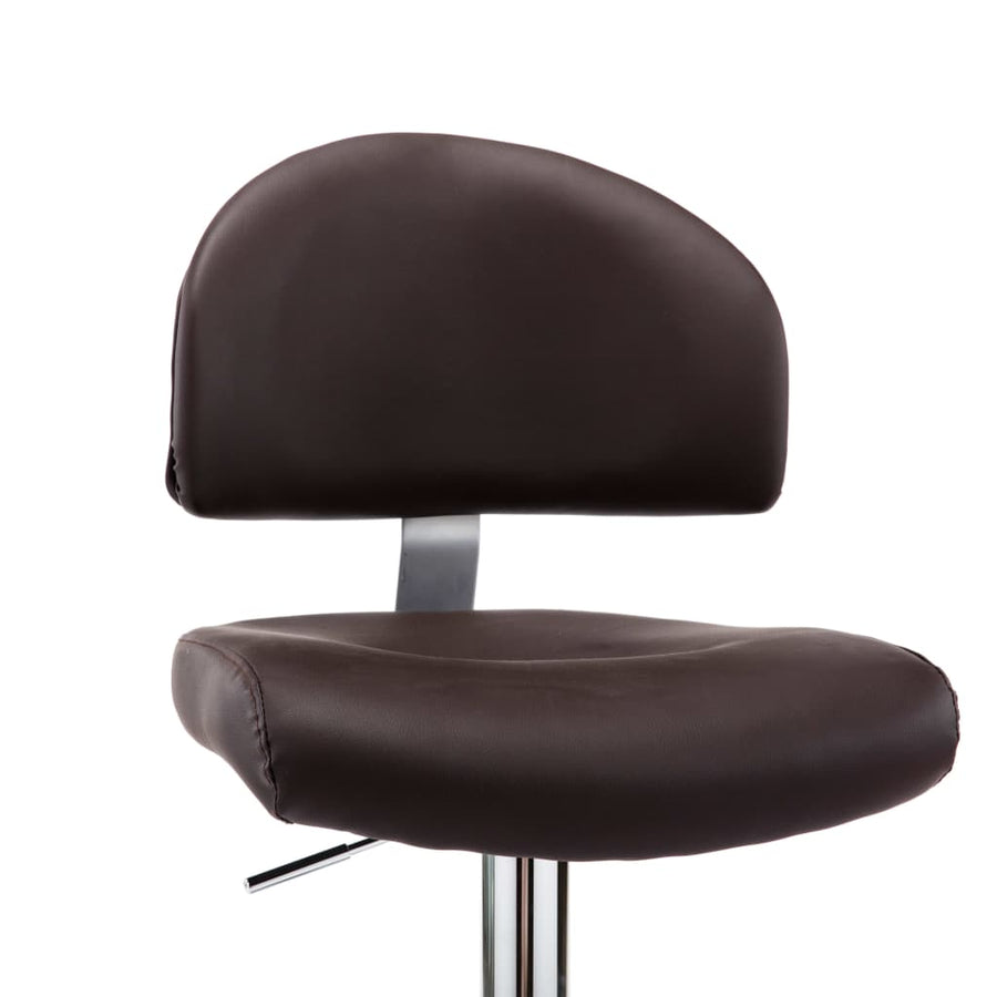 Barstoelen Kunstleer 2 Bruin