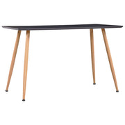 Eettafel 120x60x74 cm MDF grijs eikenkleurig