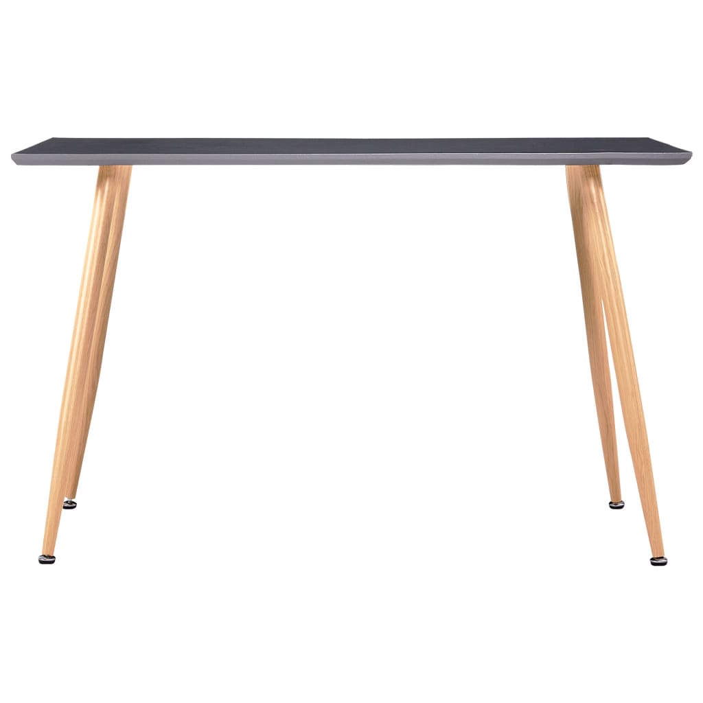 Eettafel 120X60X74 Cm Mdf grijs en eikenkleurig