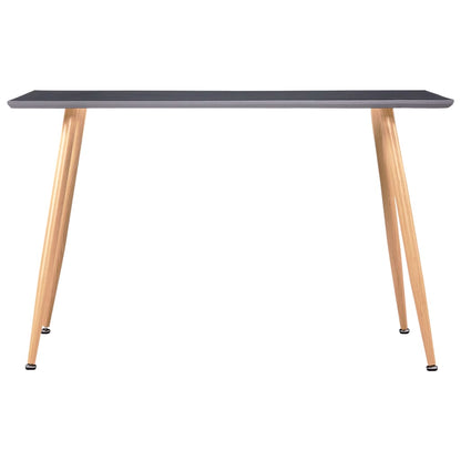 Eettafel 120X60X74 Cm Mdf grijs en eikenkleurig