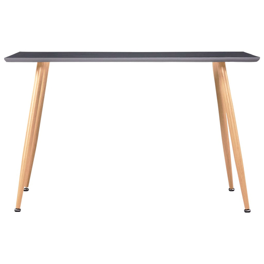 Eettafel 120X60X74 Cm Mdf grijs en eikenkleurig