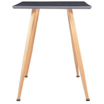 Eettafel 120X60X74 Cm Mdf grijs en eikenkleurig
