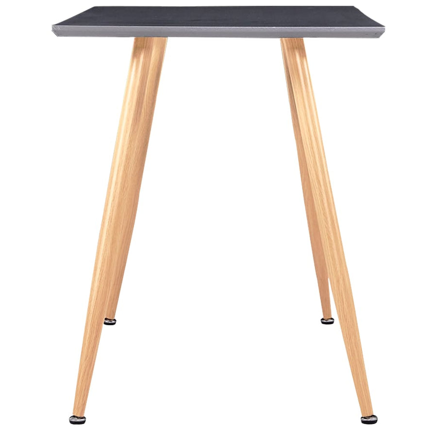 Eettafel 120X60X74 Cm Mdf grijs en eikenkleurig