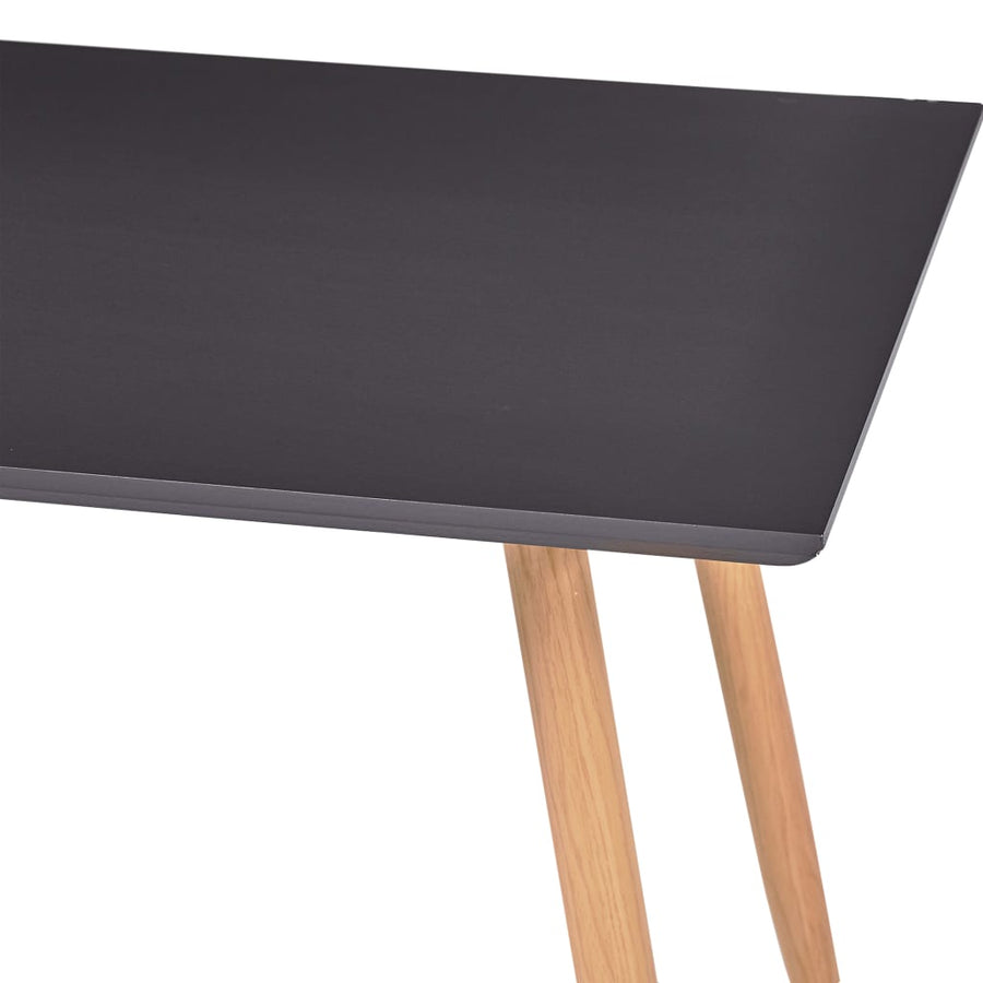 Eettafel 120X60X74 Cm Mdf grijs en eikenkleurig