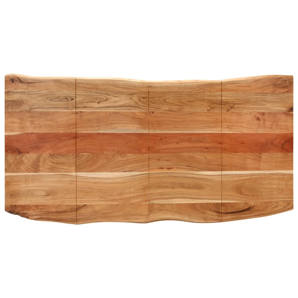 Eettafel Massief Acaciahout 180 x 90 x 76 cm Zilver