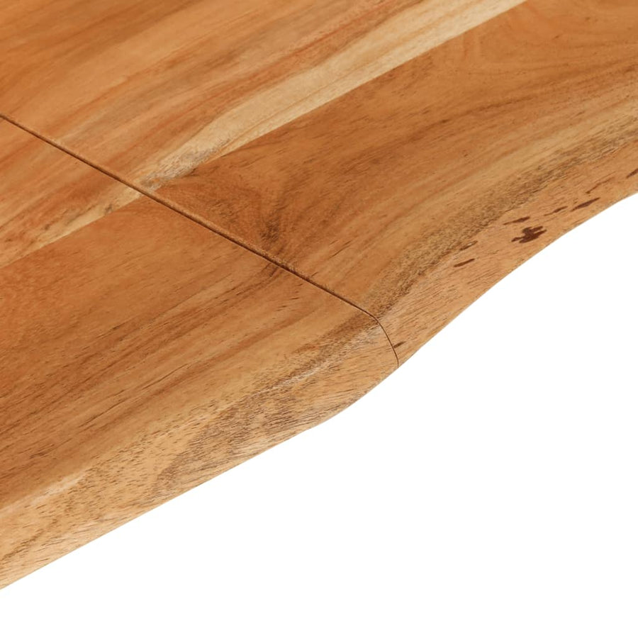 Eettafel Massief Acaciahout 180 x 90 x 76 cm Zilver