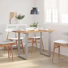Dining Table Solid Acacia Wood 118 x 58 x 76 cm