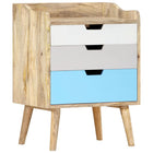 Bedside table 47x35x63 cm solid mango wood