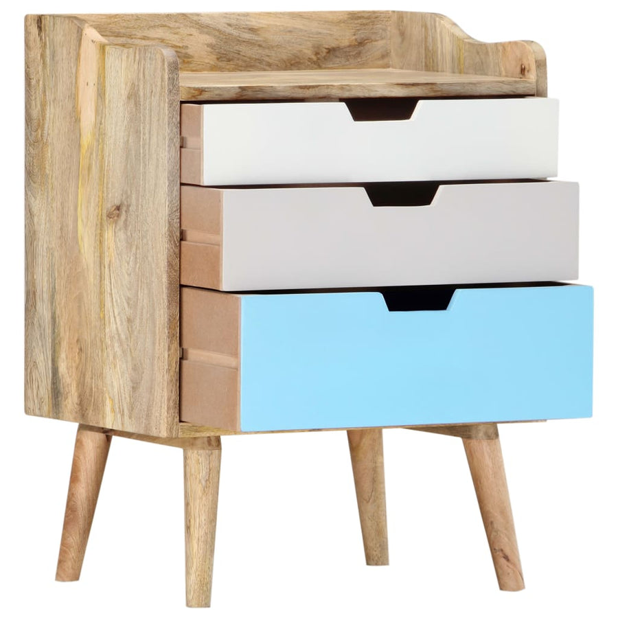 Nachtkastje 47X35X63 Cm Massief Mangohout