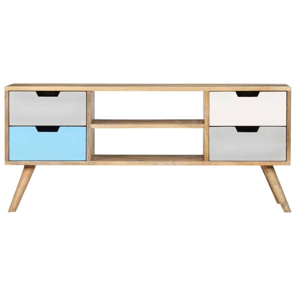 Tv-Meubel 110X35X48 Cm Massief Mangohout