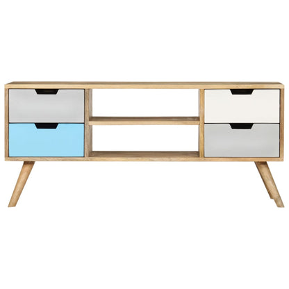 Tv-Meubel 110X35X48 Cm Massief Mangohout