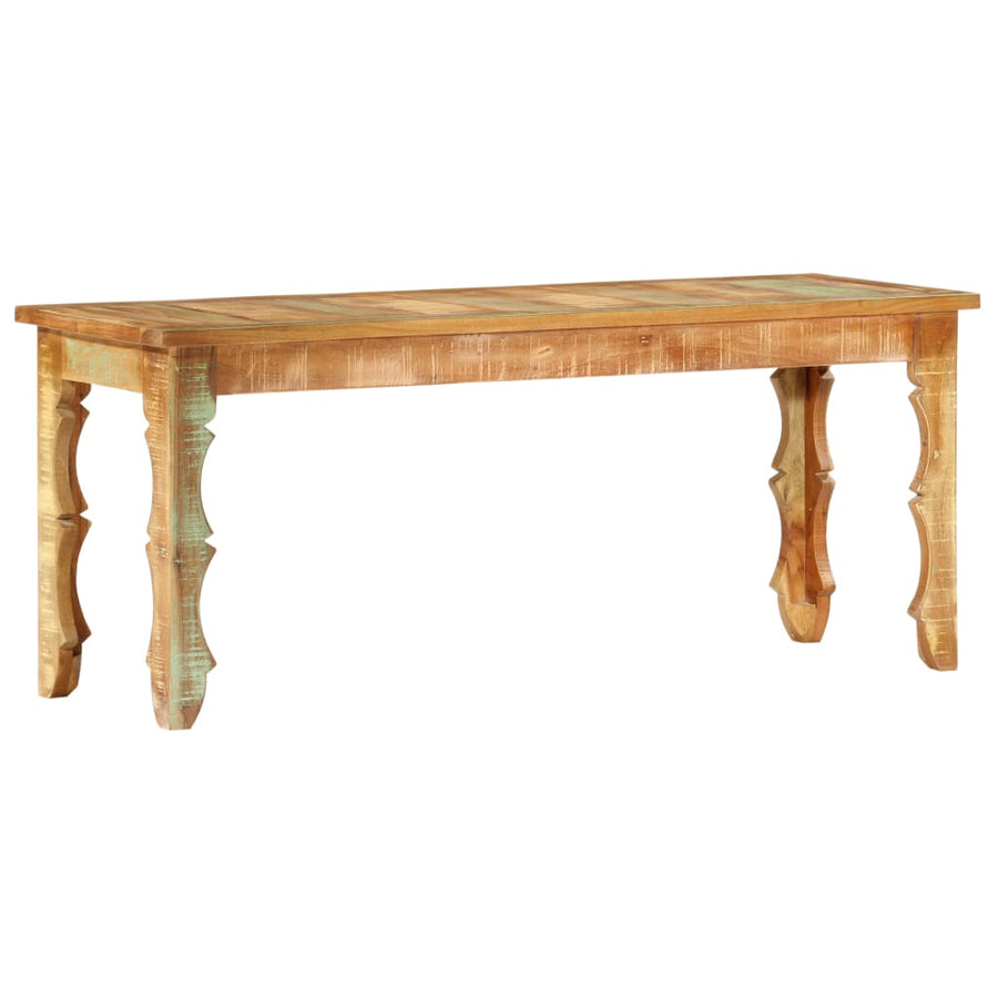 Bankje 110x35x45 cm massief gerecycled hout