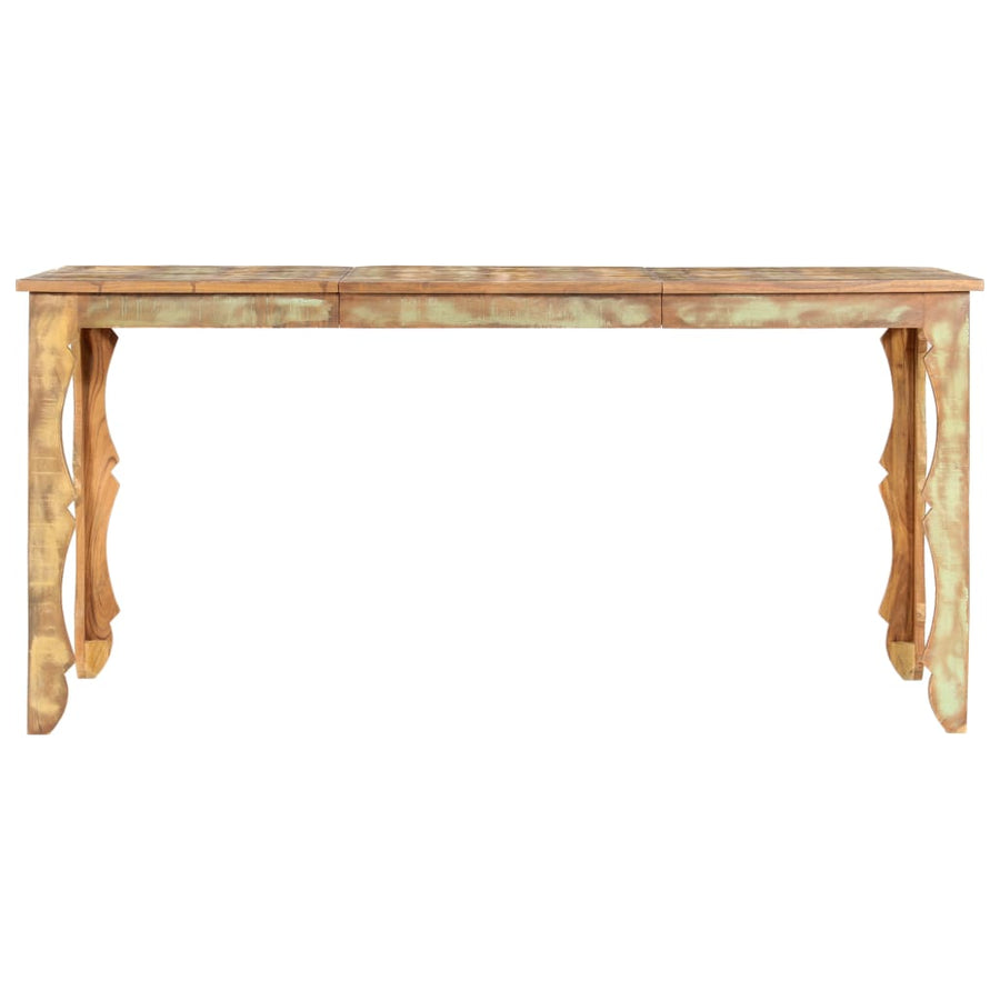 Eettafel 160x80x76 cm massief gerecycled hout