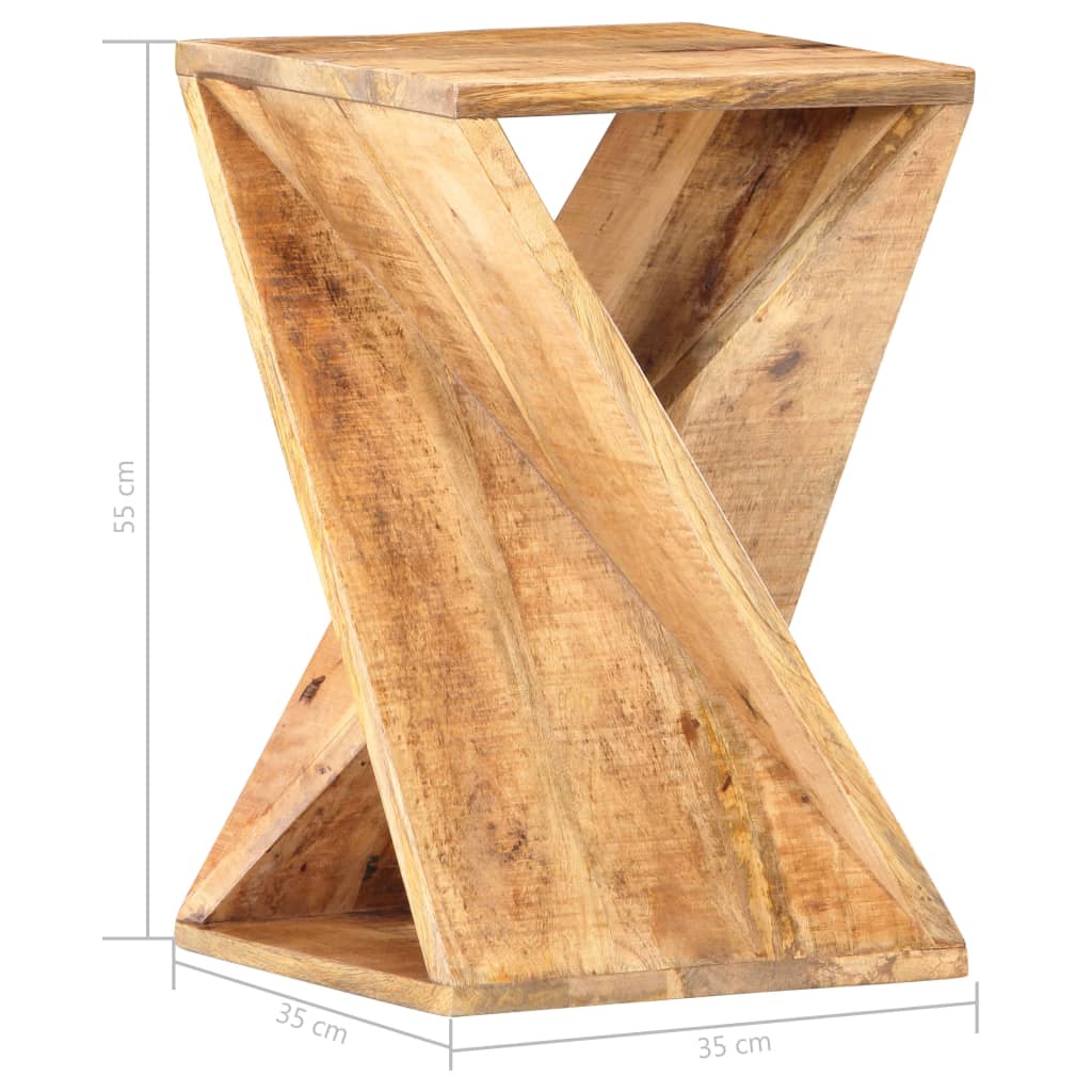 Bijzettafel 35X35X55 Cm massief mangohout