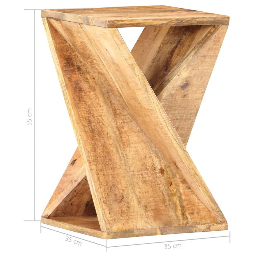 Bijzettafel 35X35X55 Cm massief mangohout