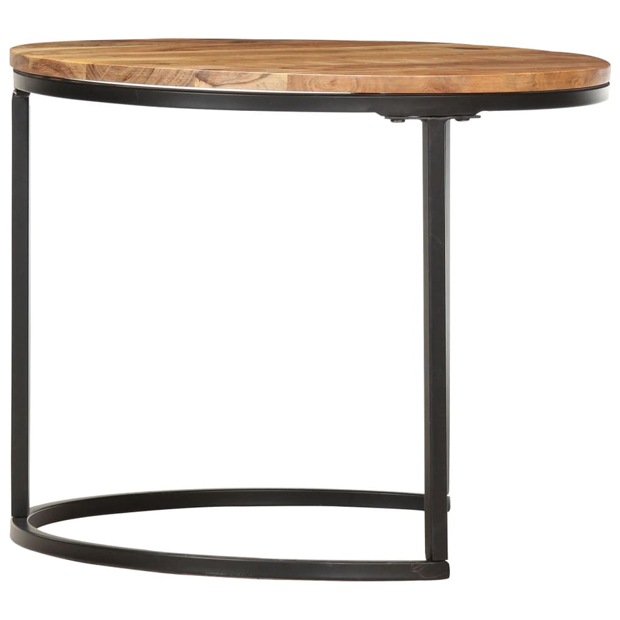 -Delige Tafeltjesset 3 Ø 40 x 34 cm Massief acaciahout