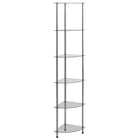 Glazen kast 30x30x60 cm 6-laags transparant