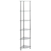 Glazen kast 30x30x60 cm 6-laags transparant