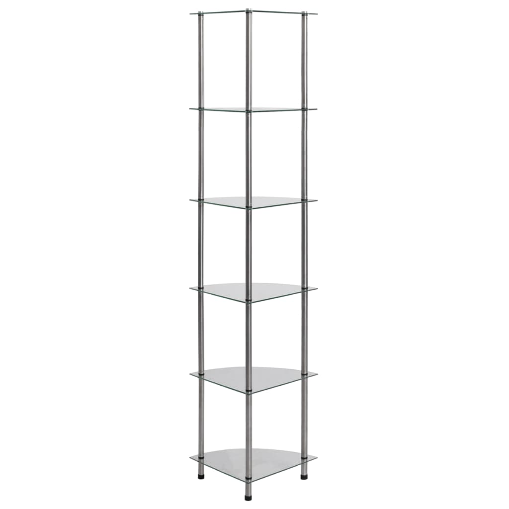 Kastje 30X30X60 Cm Gehard Glas Transparant Doorzichtig 6-laags