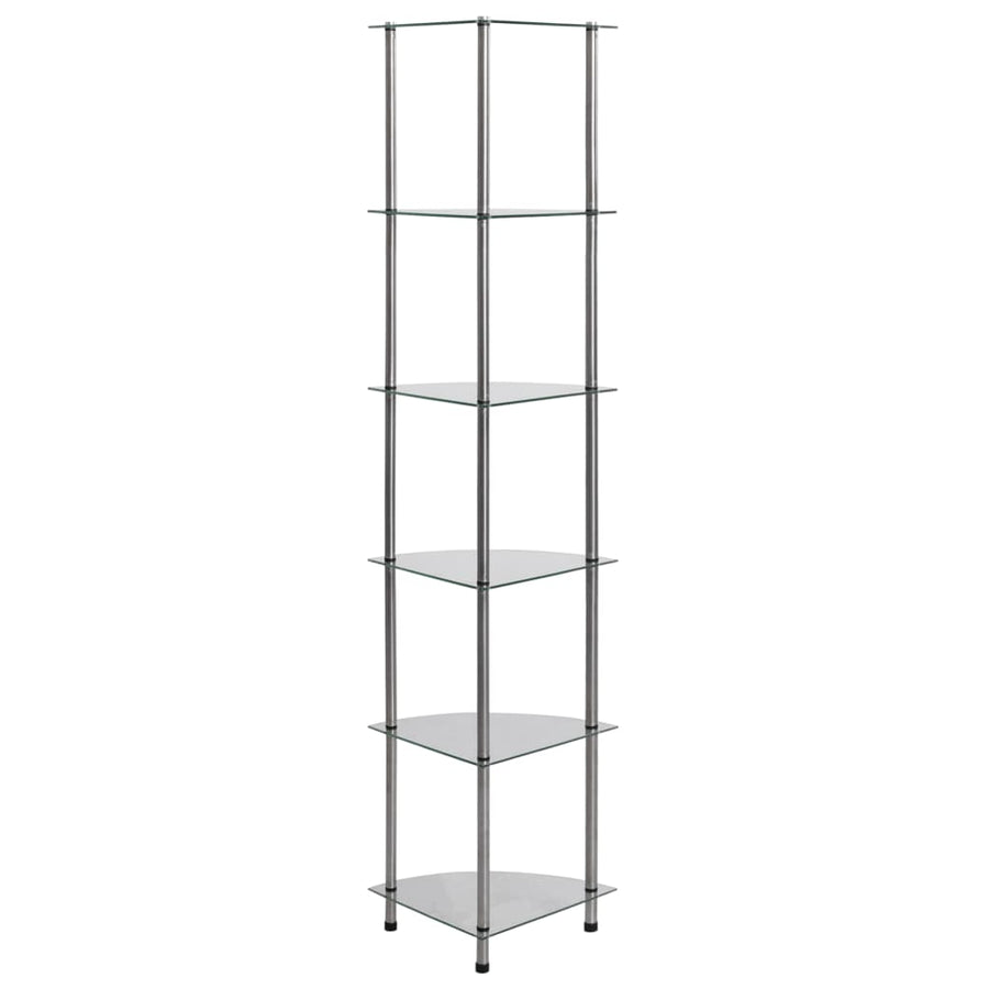 Kastje 30X30X60 Cm Gehard Glas Transparant Doorzichtig 6-laags