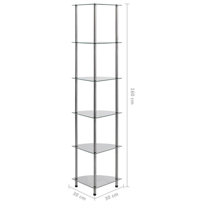 Kastje 30X30X60 Cm Gehard Glas Transparant Doorzichtig 6-laags