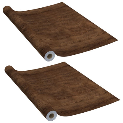 Deurfolies Zelfklevend 10X90 Cm Pvc Kleurig 2 Donkereiken