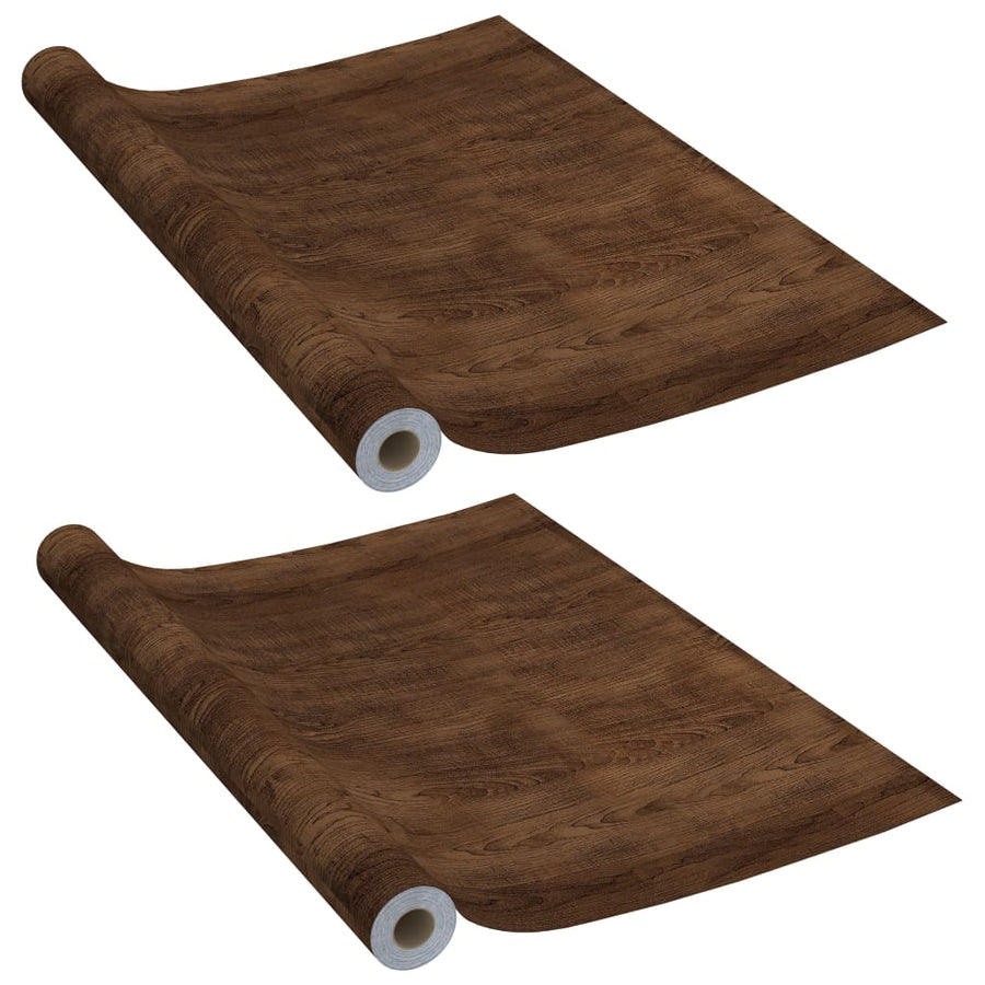 Deurfolies Zelfklevend 10X90 Cm Pvc Kleurig 2 Donkereiken