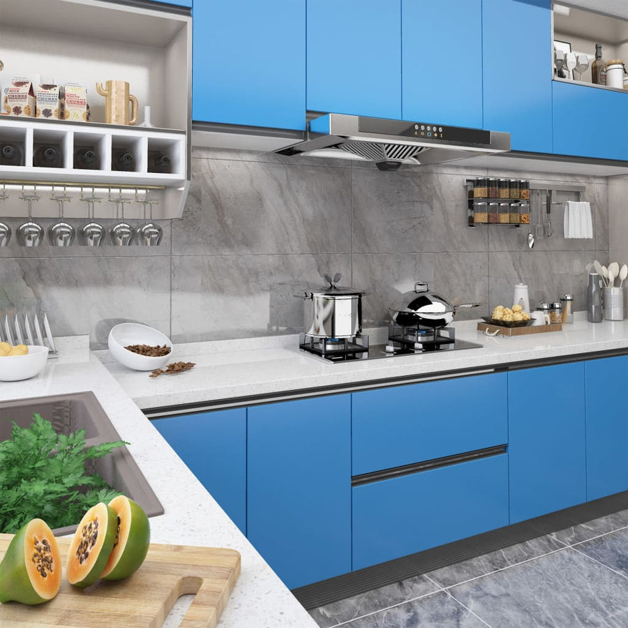 Meubelfolie Zelfklevend 500X90 Cm Pvc 1 Azuurblauw