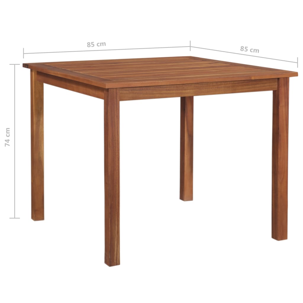 Tuintafel 85X85X74 Cm Massief Acaciahout