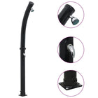 Solar Shower 20 L 214 cm black