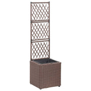 Plantentrap rattan bruin 30x30x107 cm