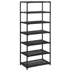 Schoenenrek 50x30x120 cm poly rattan zwart