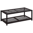 Schoenenbank 80x40x30 cm poly rattan zwart